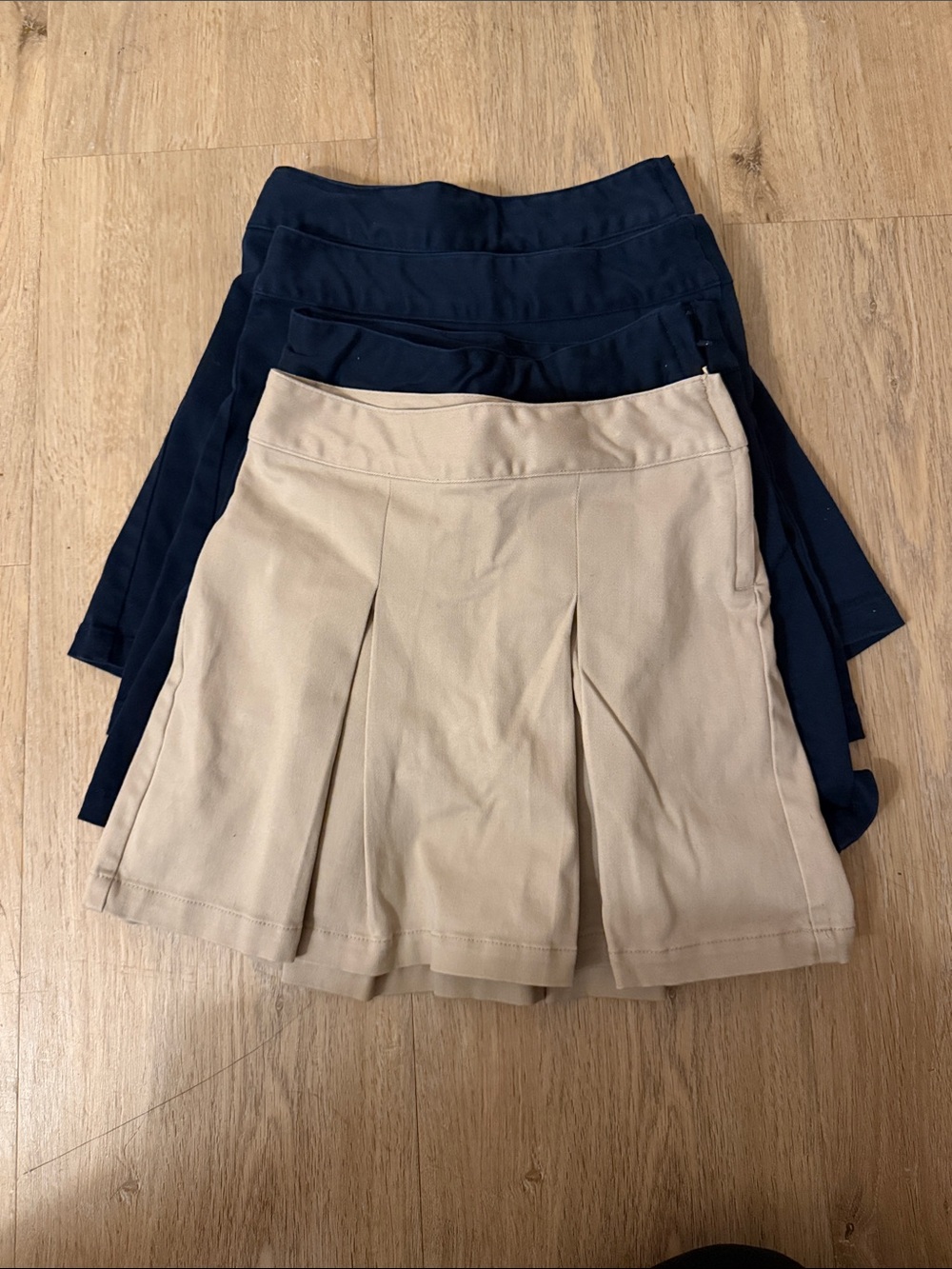 4 Girl School Uniforms Skirt W/ Shorts under